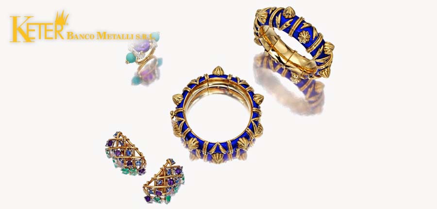 Gioielli di Lauren Bacall battuti all’asta Bonhams a New York, tra bracciali e anelli in oro con diamanti, ametista e pietre preziose firmati Tiffany & Co. e Jean Schlumberger, raccontati da Keter Compro Oro a Roma.