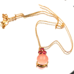 Catena Luna Pomellato Oro Rosa 18 kt e Pendente in Quarzo Rosa ketercomprooro