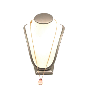 Collana Luna Pomellato Oro Rosa 18 kt e Pendente in Quarzo Rosa ketercomprooro