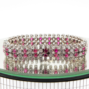 Gioiello da Sogno Bracciale con Diamanti e Rubini di Alta Qualita ketercomprooro