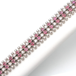 Scintillanti Dettagli del Bracciale Diamanti e Rubini in Armonia ketercomprooro