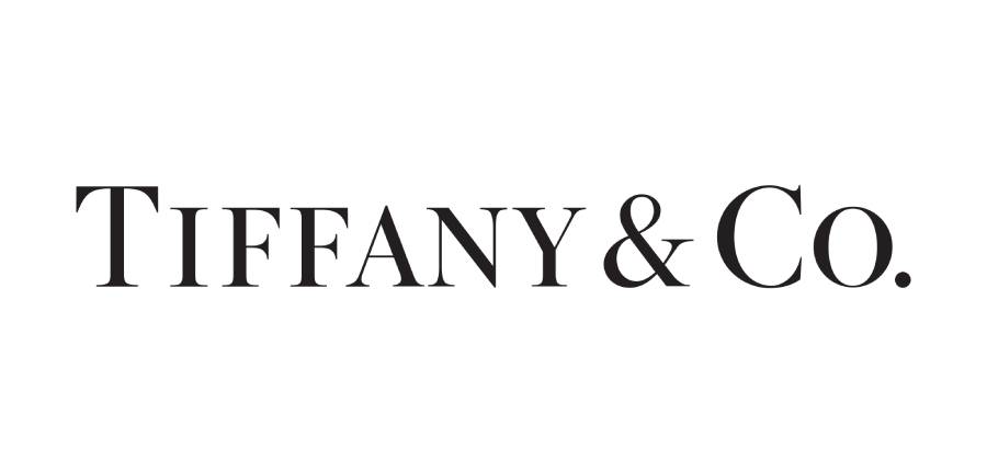 Logo ufficiale di Tiffany & Co., il rinomato marchio di gioielli di lusso celebre per i suoi bracciali iconici e raffinati, tra cui i modelli Return to Tiffany e Tiffany T.